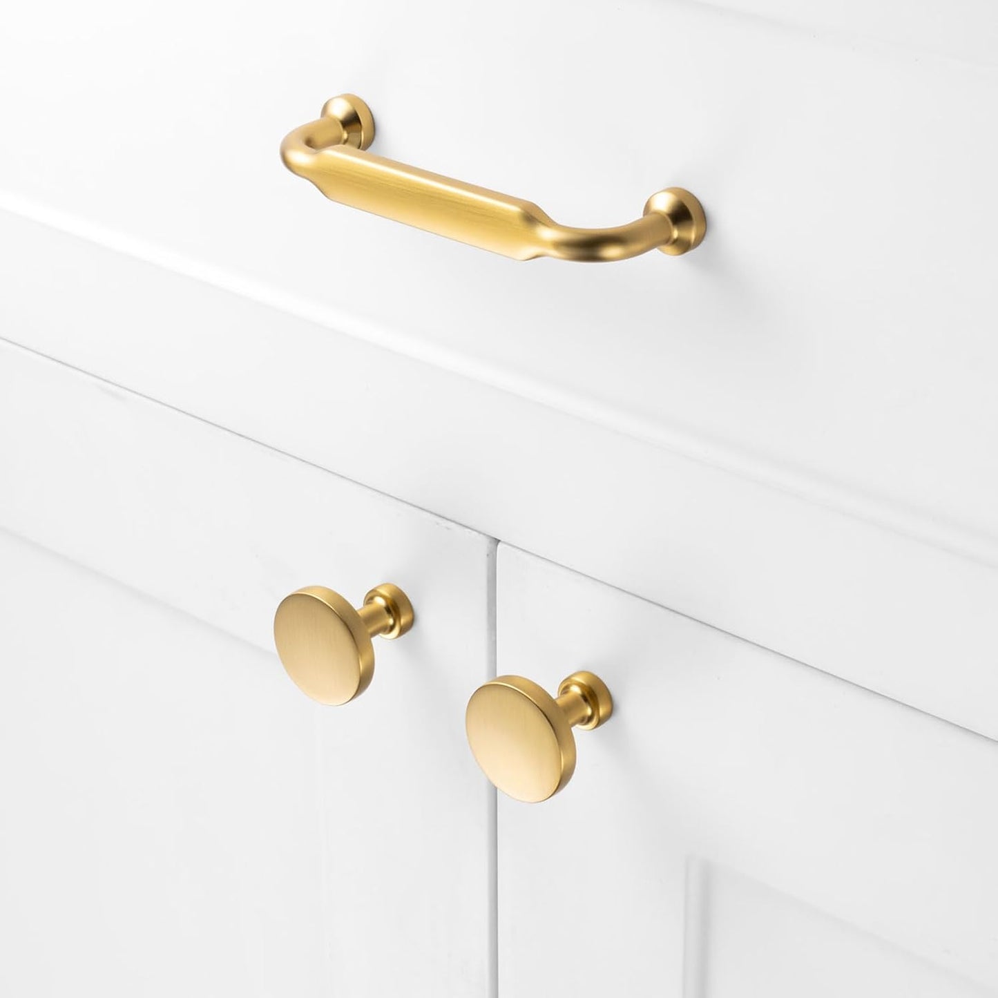 3-3/ Hole Centers / 3-3/4" Hole Centers / Classic / Brushed Gold / 4 Inch