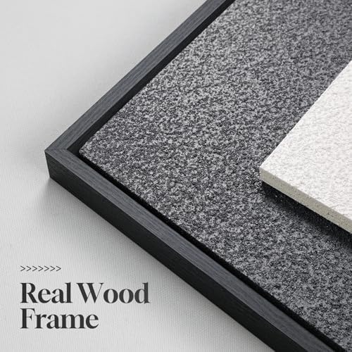 Large Framed Blue Abstract Wall Art for Living Room, Modern 3D Artwork
