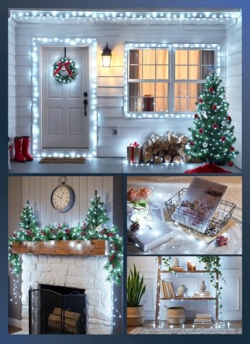 Minetom Fairy Lights Plug in, 33Ft 100LEDs String Lights for Bedroom