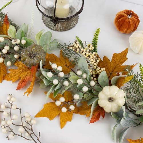 6 FT Fall Garlands for Decor Fall Garland Autumn Garland Pumpkin Garlands