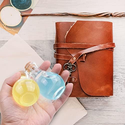 Eco-Fused Cosplay Potion Bottle with Holder - Clear Spherical, Wizard, Witch Costume Accessory - Stopper, Holder, Belt Loop