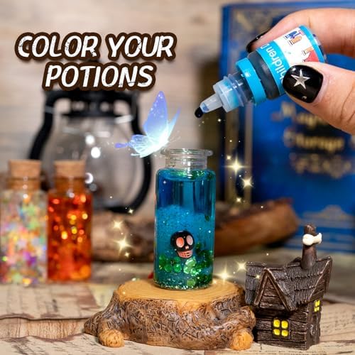 LDomet Fairy Magic Potion Kit for Kids, 20-Bottle Magic Craft Set, Ages 6+