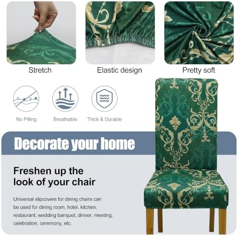 Dining Chair Covers, Stretch Seat Covers, Washable Furniture Protector