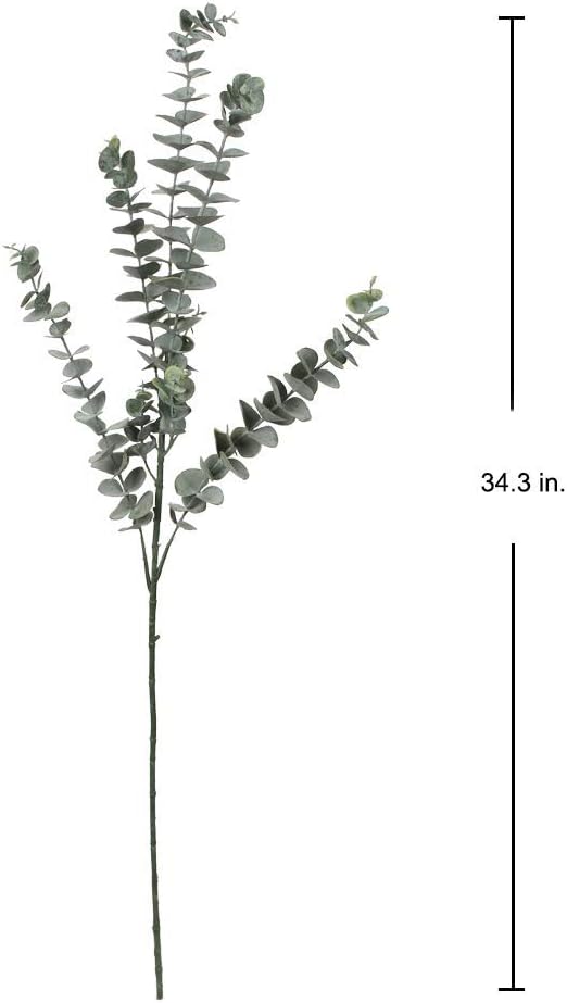 29'' Faux Eucalyptus Branches Spray Artificial Eucalyptus Leaves Long Stems Fake Flower / Style #02
