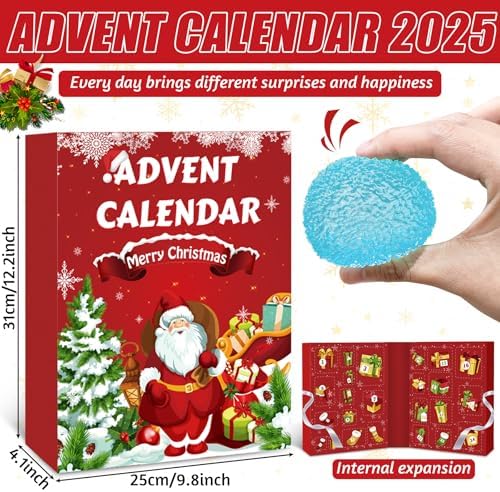 Advent Calendar 2026, 24 Days of Christmas Countdown Calendar