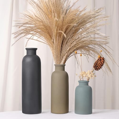 Small Ceramic Vase / Multicolor / Set of 3