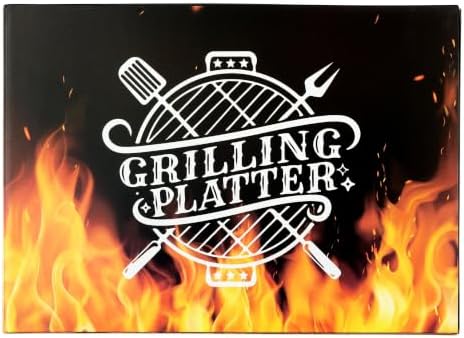 R HORSE Dad Melamine Grill Platter Gift, White Oval Barbecue Serving Tray