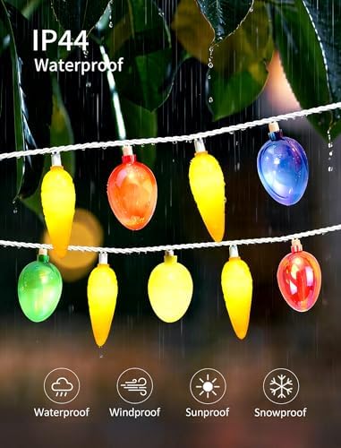 12Ft Connectable Easter String Lights, 20 LED Warm White Carrot