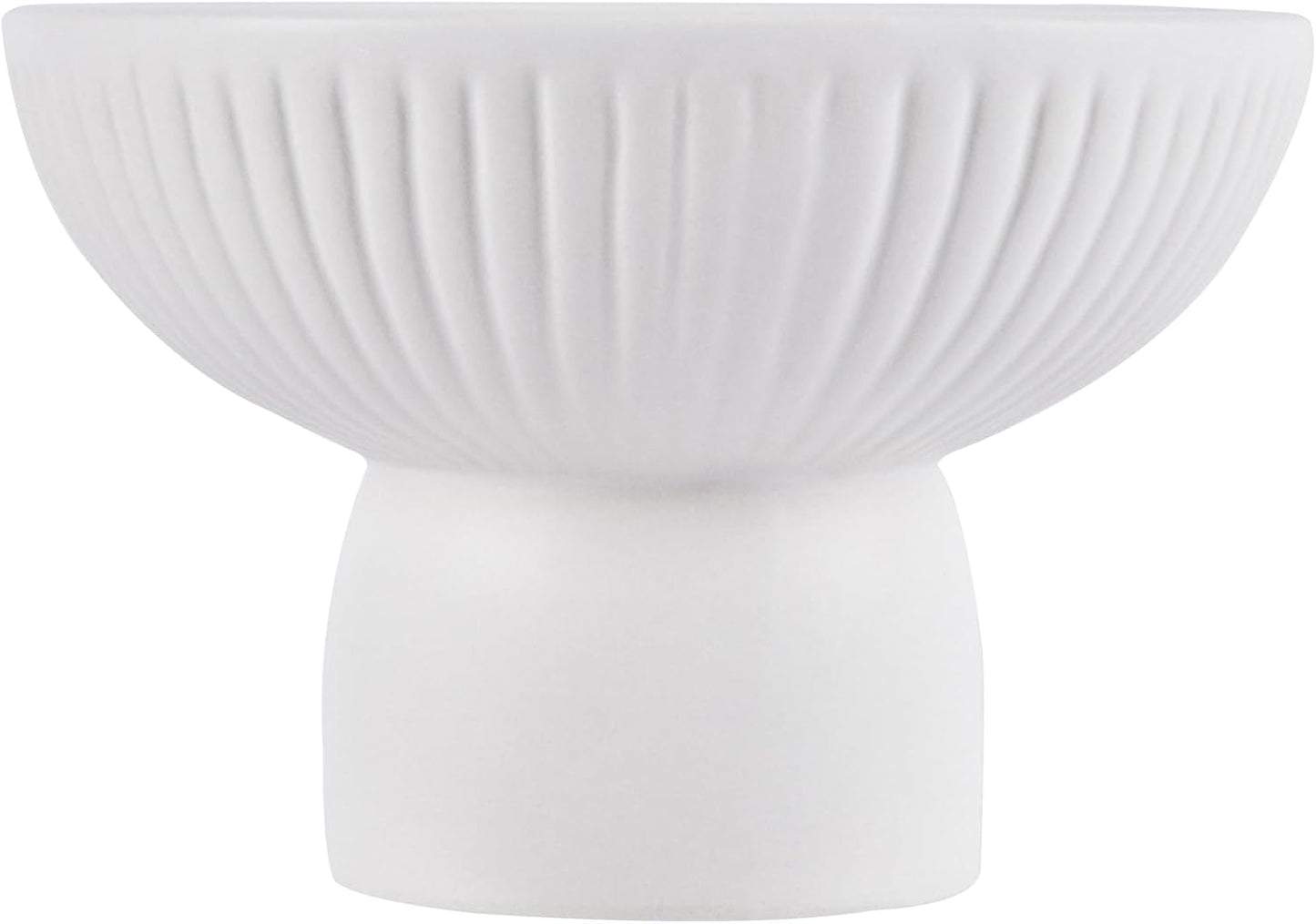 Table Art Flower Vase / White / Pedestal, 6