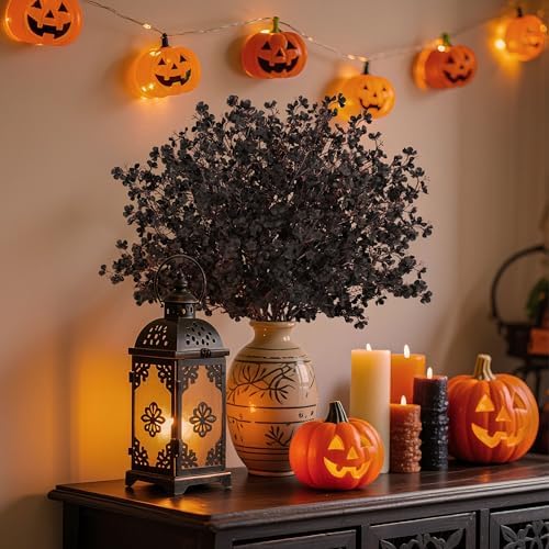 Der Rose 10Pcs Halloween Flowers Artificial Floral Stems for Gothic Decor