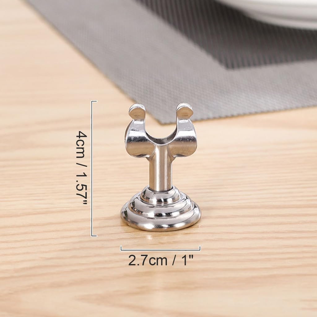 Small Size Table Number Holders,Stainless Steel Place Card Holder for Photos Food Signs Weddings Restaurants