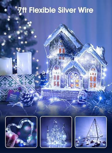 Brightown 24 Pack Fairy Lights Battery Operated for Christmas Decoration