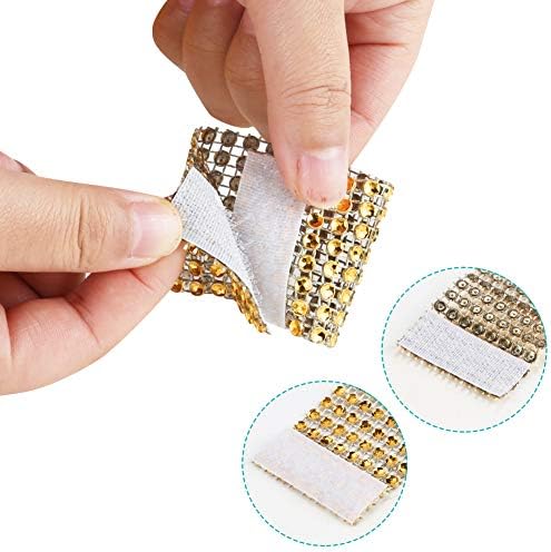 Accmor 50pcs Napkin Rings, Gold Napkin Rings Buckles