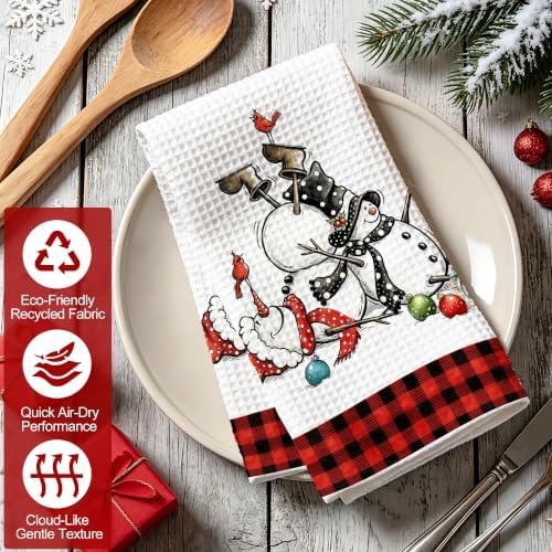 Christmas Kitchen Towels Set of 2 - Christmas Kitchen Decor