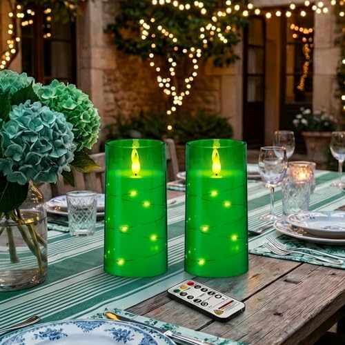 Homemory 3"x6" Flameless Candles, Flickering LED Pillar Candles with Remote