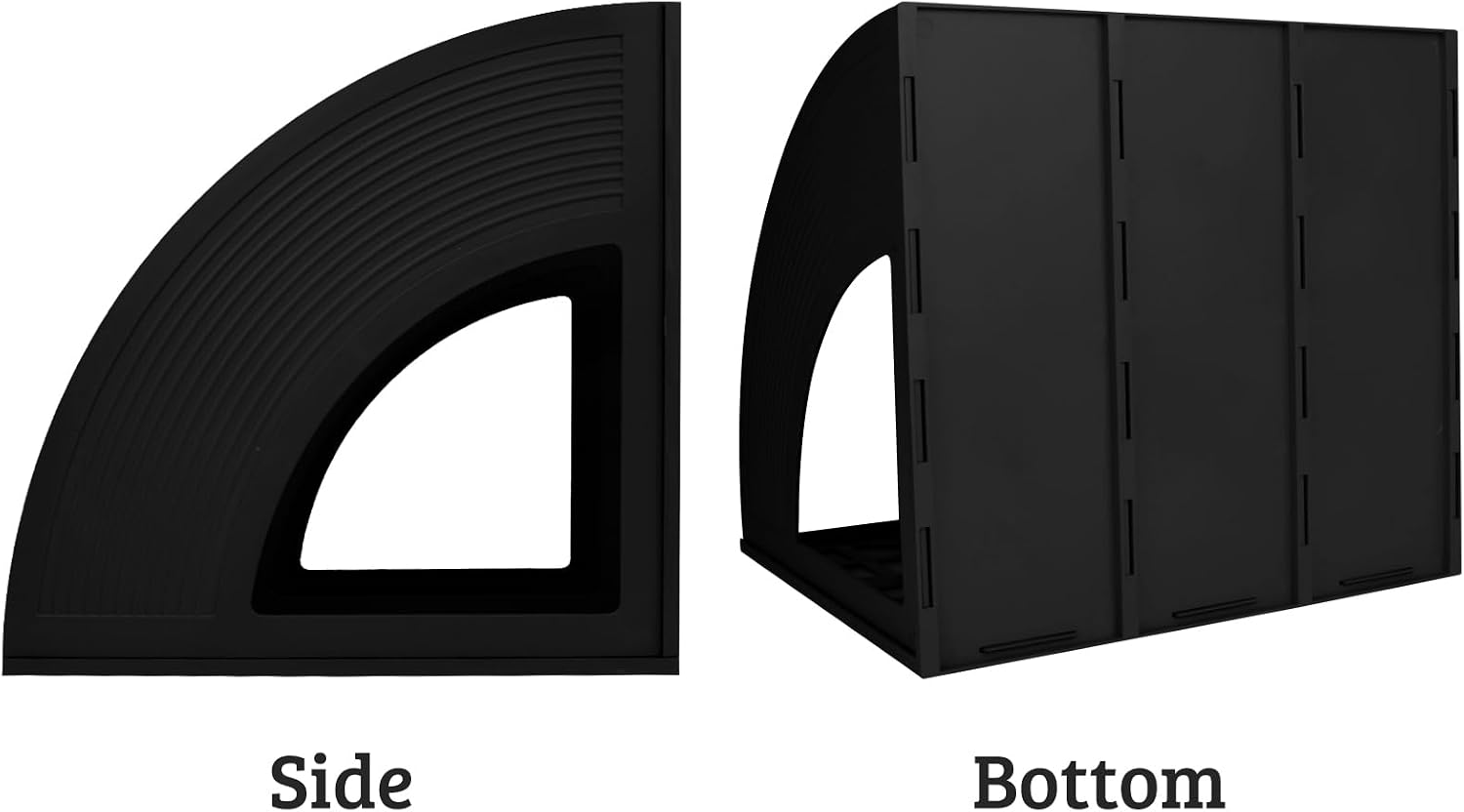 SAYEEC 2Pcs Magazine Holder Plastic File Sorter Binder Holder for Desk Folder Organizer Stand Book Shelf Dividers