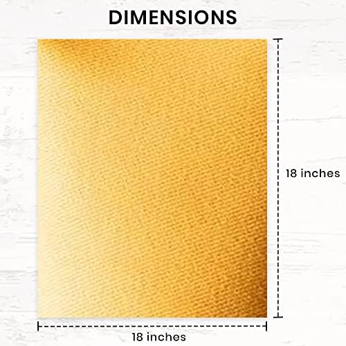 Mustard Yellow Cloth Dinner Napkins Cotton 18x18 in Washable Napkins Cloth|Reusable Spring Easter Basket Decor Pk of 6 Table Napkins Cocktail Party Wedding BBQ Hotel Cafe Cloth Napkins
