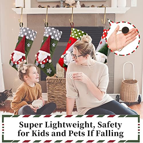 Christmas Stocking Holders for Mantle, Upgrade Fireplace Stocking Holder