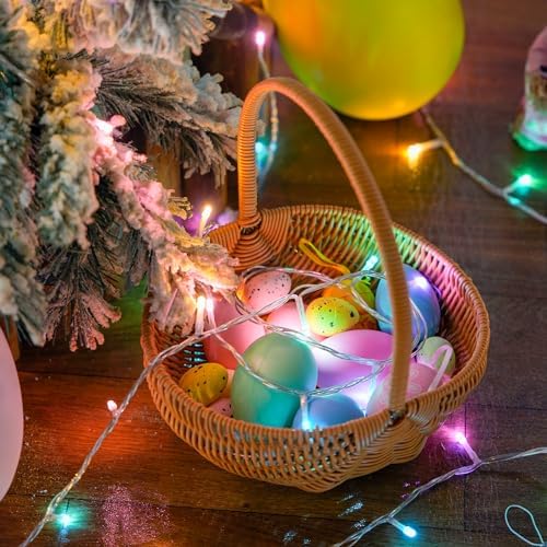 JMEXSUSS 33ft 100 LED Easter Lights for Indoor Outdoor Use
