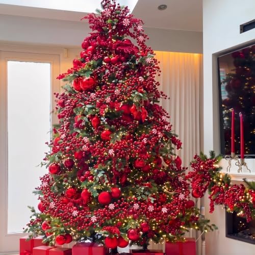 Thiccywoov 6 ft Christmas Candy Cane Garland for Mantel，Red and White