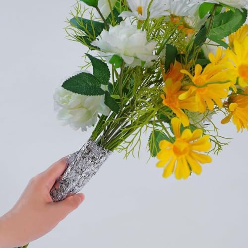 Snowkingdom Silver Table Runner, Sequin Glitter Foil Metallic Runner 11 Inch x 100 Feet, Silver Mesh Table Decorations Centrepiece for Wedding Birthday Party Christmas