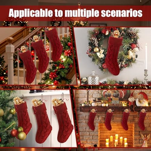 Christmas Stockings 18" Knitted Stocking Christmas Decorations