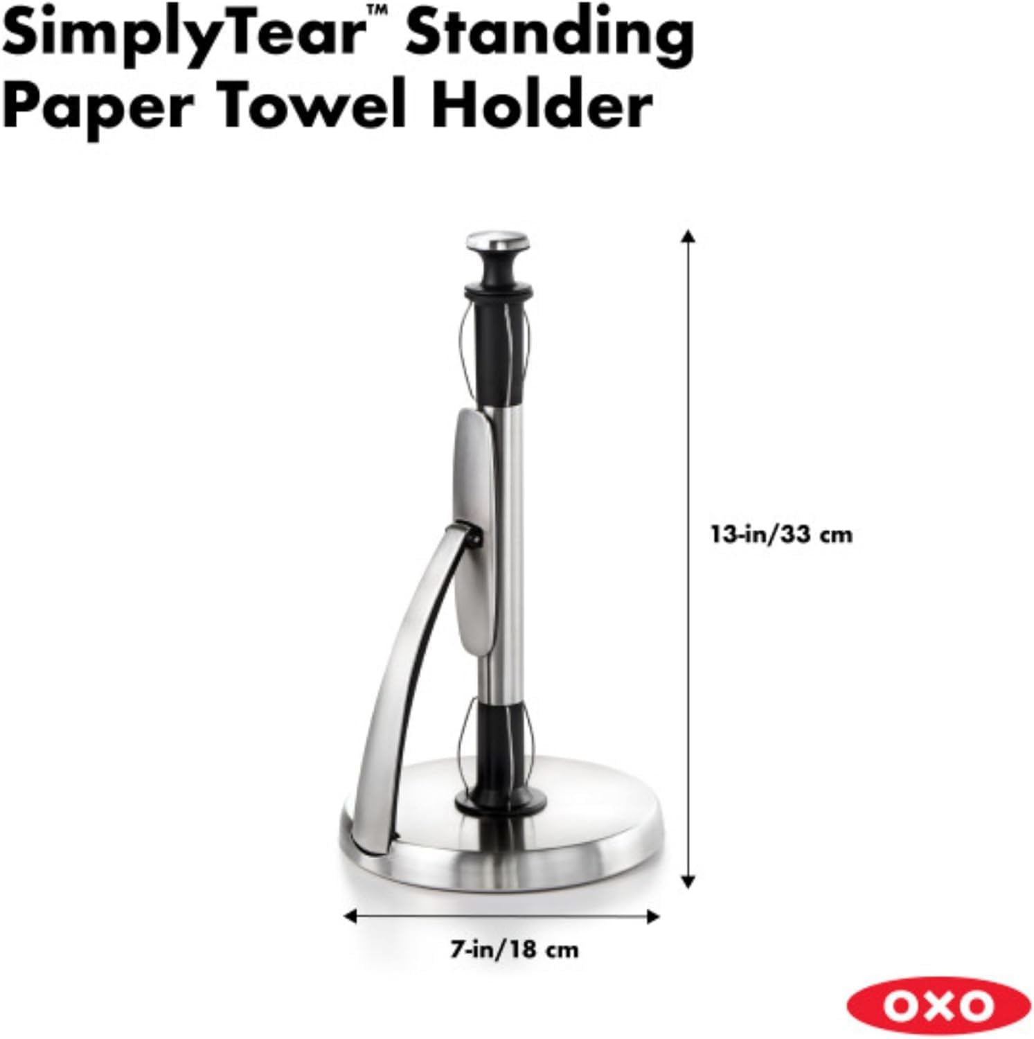 OXO Good Grips SimplyTear Paper Towel Holder Countertop for Kitchen | OXO Good Grips SimplyTear Paper Towel Holder