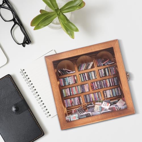 Anxiety Bookshelf – Mini Books Display for Stress Relief and Fun Decor, Perfect Decorative Miniature Library for Book