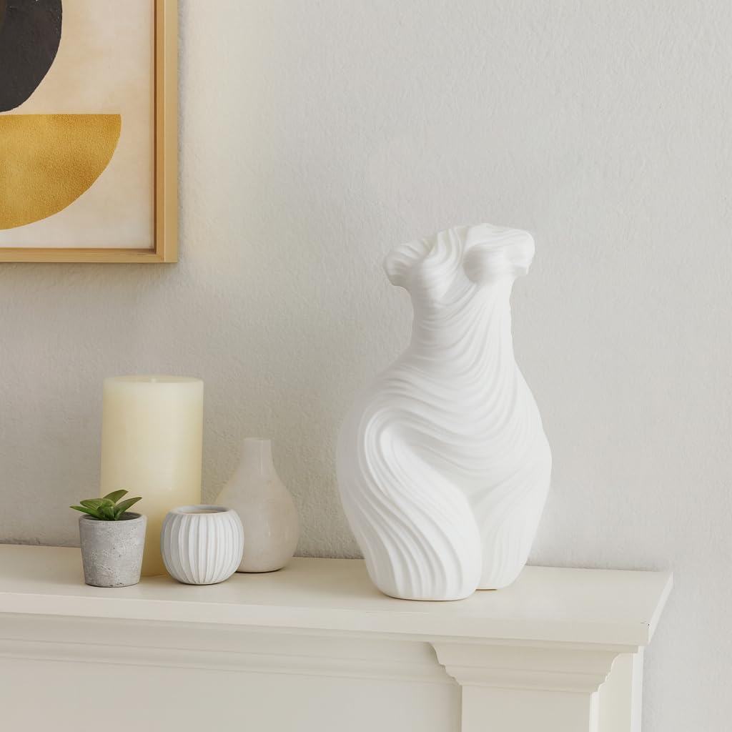 Decorative Home and Office Bust Statue / White / Set of 11