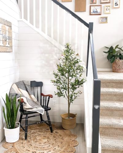 5FT Artificial Olive Tree Indoor Tall Faux with Planter