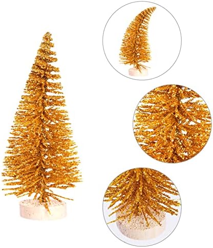 Yookat 51Pcs Mini Pine Trees Bottle Brush Trees Deer Boxes