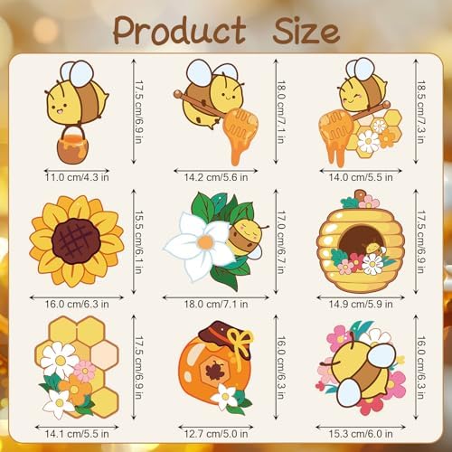 Bee Hanging Swirls, 48 Pcs