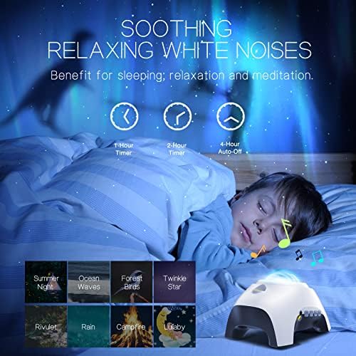 Northern Galaxy Light Aurora Projector with 33 Light Effects, Night Lights LED Star Projector for Bedroom Nebula Lamp