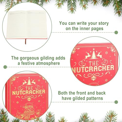 3 Pcs Christmas Coffee Table Books, Decorative Notebook