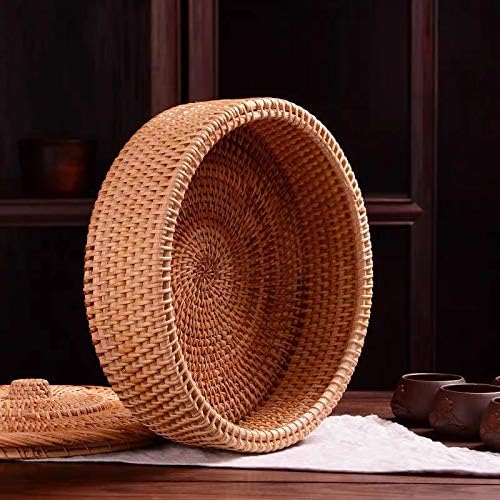Hand-woven Basket Primary Colours Simple retro Rattan Storage Boxes / Large