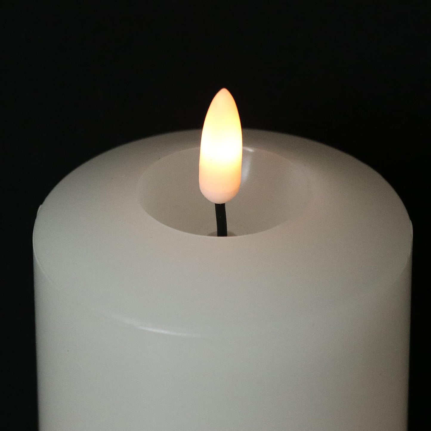GenSwin Flameless LED Candles Battery Operated with Remote Timer White | Real Wax Pillar LED Votive Candles Warm Light
