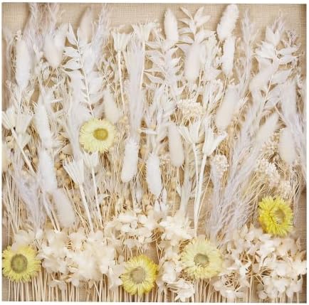 Dried Flower MEGA Box, Craft Pack, Mini Preserved Flower, Dry Flowers Epoxy Resin, Jewelry Craft, DIY Material, Candle Making (White)