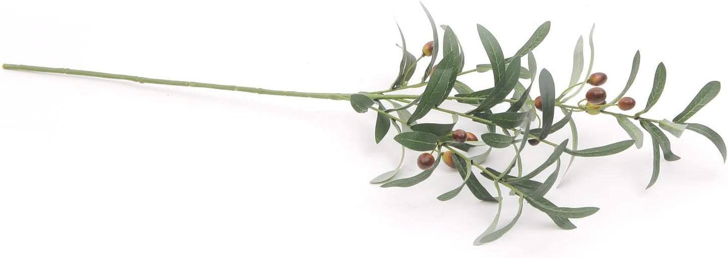 Fake Olive Tree Branches Faux Olive Branches for Vase Long Stems / 28" Tall / 28 Inch / Set of 8