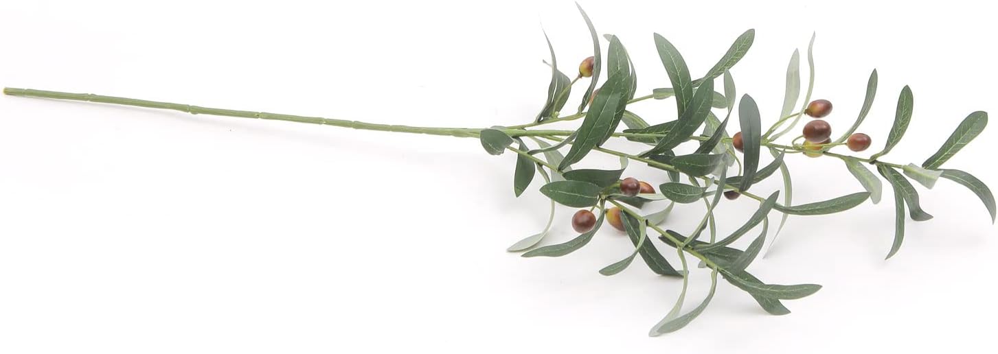 Fake Olive Tree Branches Faux Olive Branches for Vase Long Stems / 28" Tall / 28 Inch / Set of 8
