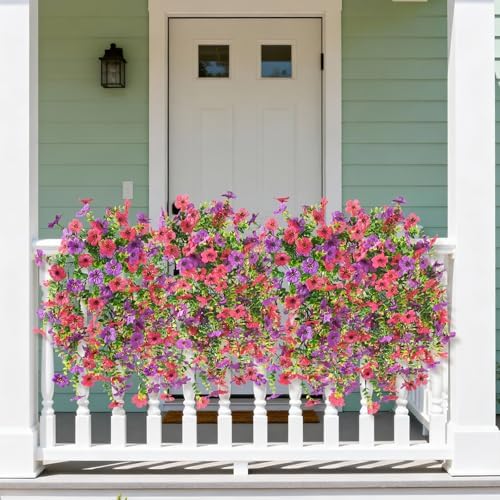 ZFProcess Artificial Hanging Flowers for Outdoors Spring Summer Decoration