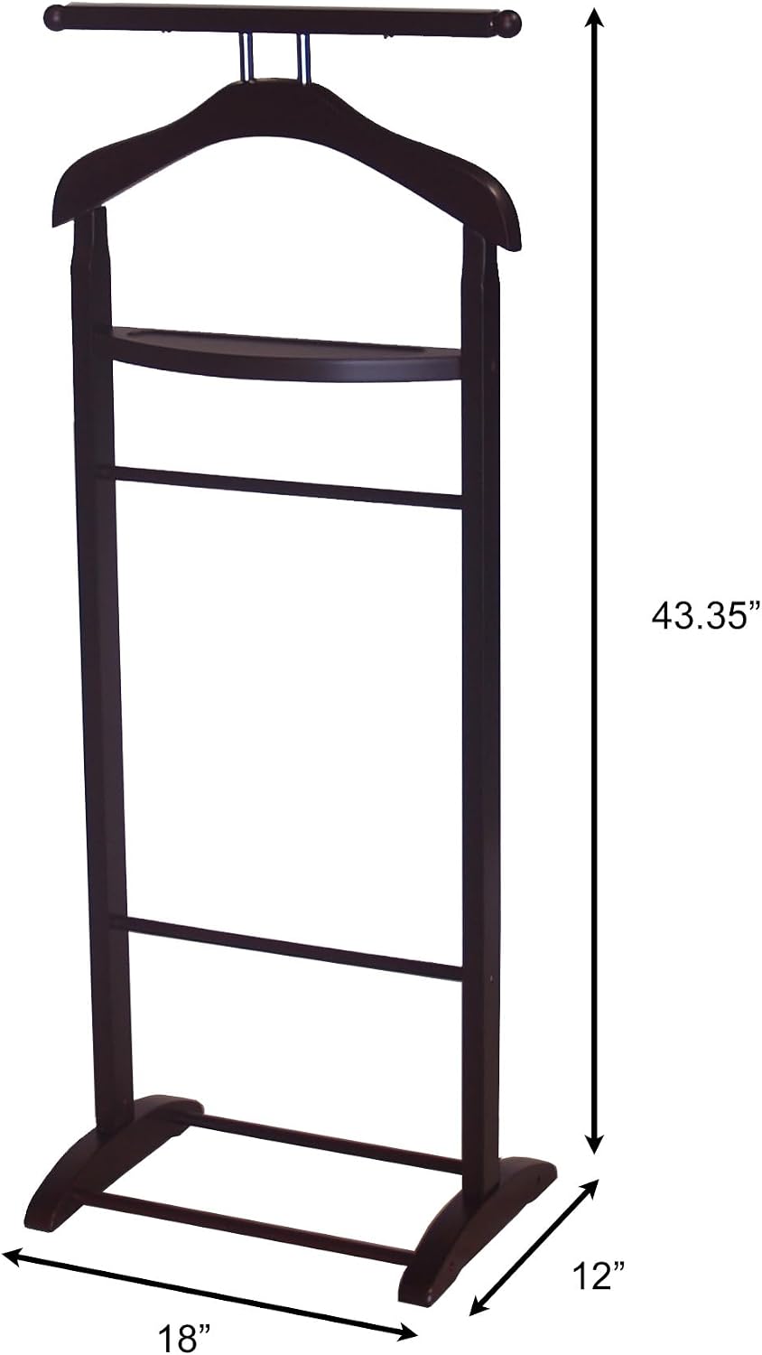 Proman Products Knight Valet Sand with Tie Bar, Tray & Trouser Bar