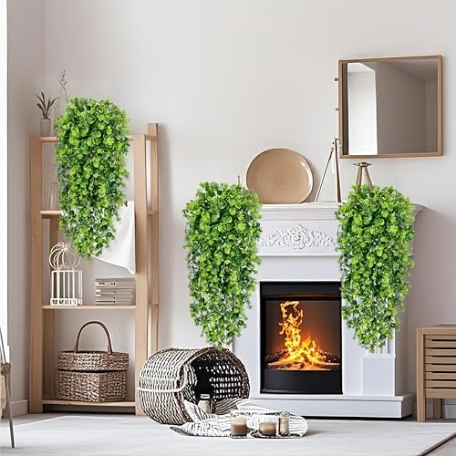 Waipfaru 4Pcs Fake Hanging Plants 3ft Fake Plants Vines Greenery