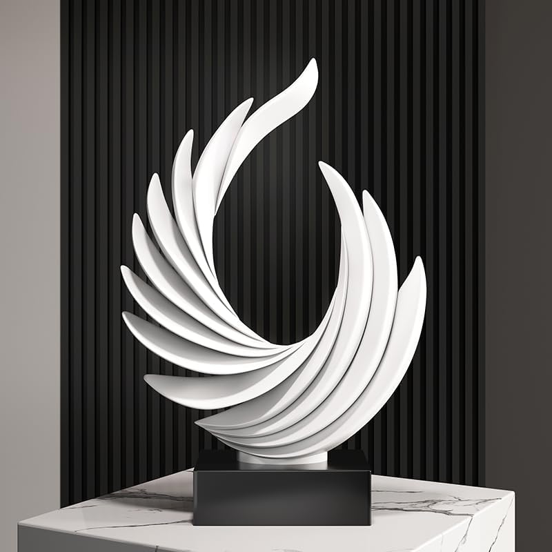 Resin Wing Statue / White