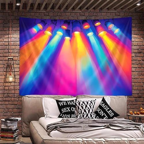 JAWO Illumination Themed Tapestry, 2026 VBS Wall Hanging, Rainbow Spotlight Decor for Vacation Bible School, Church Event, Kids Party Decor, 80X60 Inch