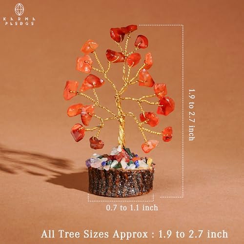 Crystal Tree Set of 12 Unique Birthday Gifts for Women, Sister, Mom, Home Office Decor, Shelf Desk Decoration for