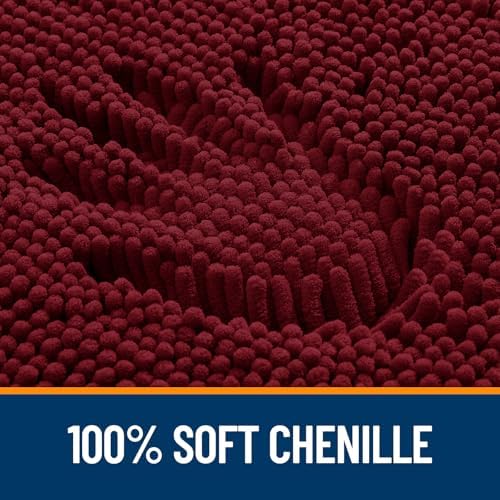 OLANLY Bathroom Rugs 32x20, Extra Soft Absorbent Chenille Bath Rugs