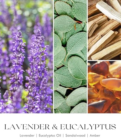AOOVOO Lavender Candles Set for Women - 4 Pack Candles for Home Scented, Aromatherapy Candle with Crystals Inside, 20