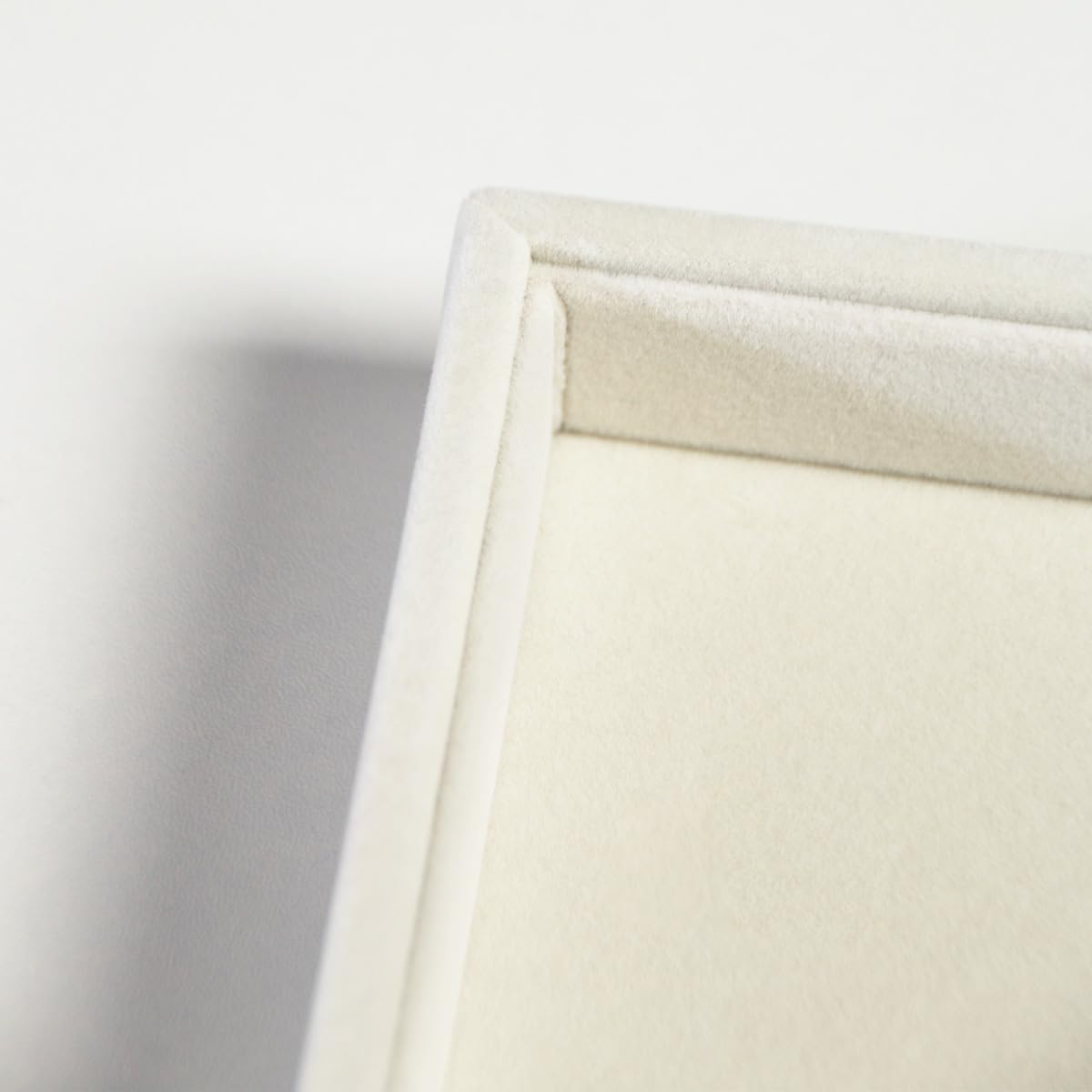 /Set Stackable Jewerlry Organizer Tray Blank Tray Holder / Blank+blank / Beige Velvet / Set of 2