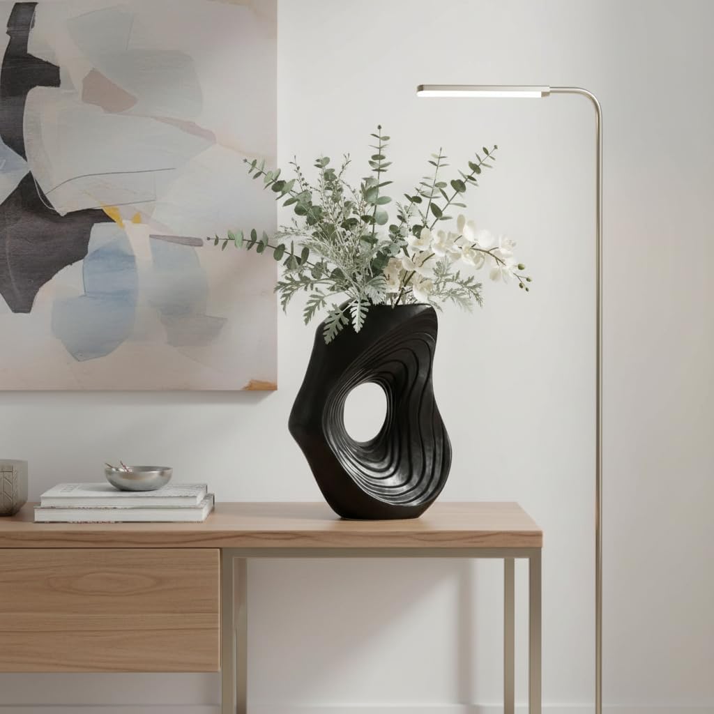 Boho Decorative Vase / Black / 11 Inch