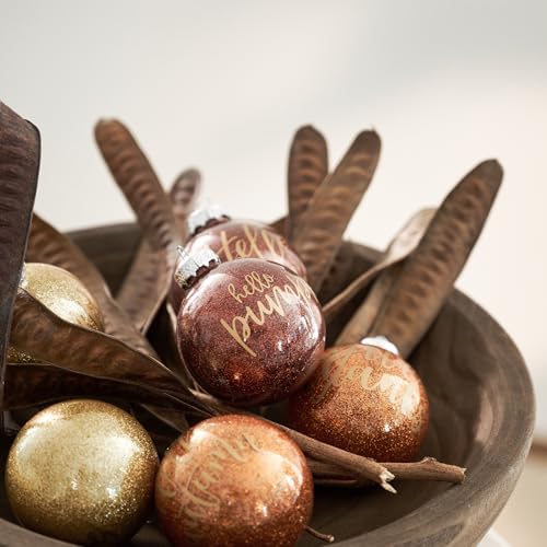 DN DECONATION 12PCS Thanksgiving Hanging Ball Ornaments for Home Party